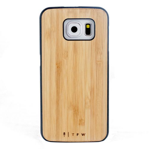 Coque galaxy S6 en bois de bambou