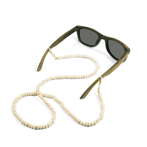 cordon à lunettes branchés en bois