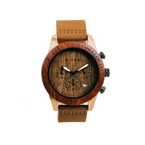 montre chronographe en bois