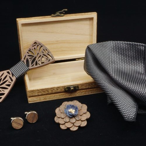 Bow Tie & Cufflinks set - Black